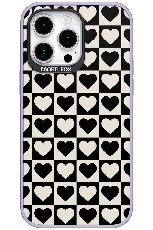 Checkered Heart - Apple iPhone 15 Pro Max
