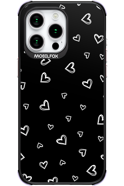 Monochrome Hearts 2.0 - Apple iPhone 15 Pro Max