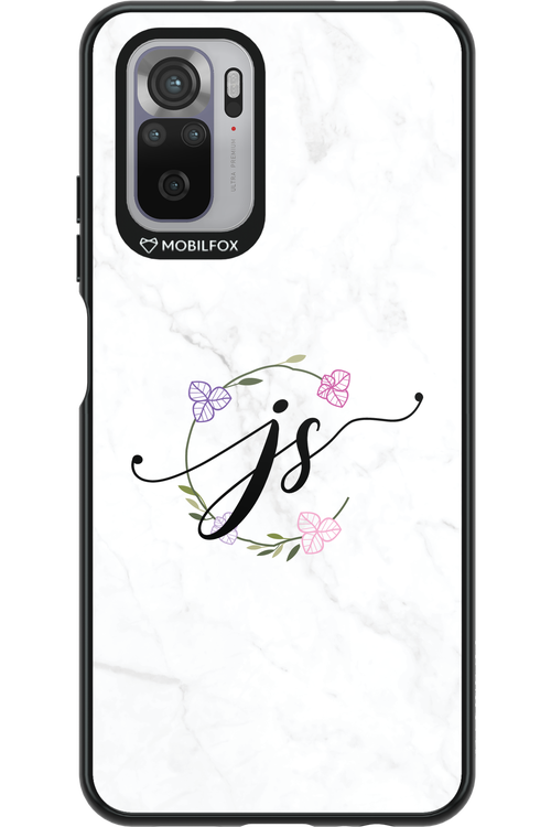 JS Monogram White - Xiaomi Redmi Note 10