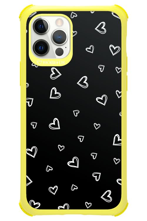 Monochrome Hearts 2.0 - Apple iPhone 12 Pro