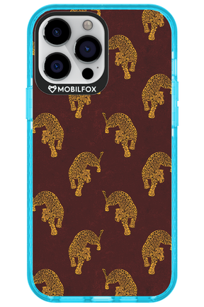 Burgundy Leopard Pattern - Apple iPhone 13 Pro Max