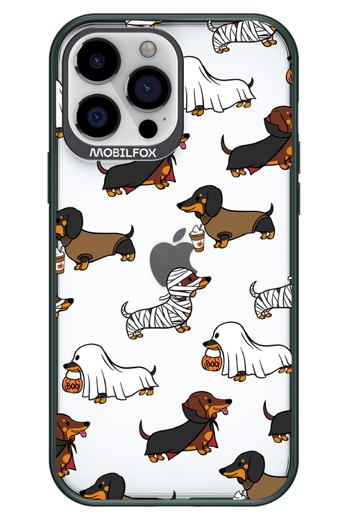 Scary Dachshund (Transparent) - Apple iPhone 13 Pro Max