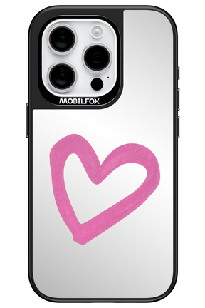 Pink Heart Mirror - Apple iPhone 15 Pro