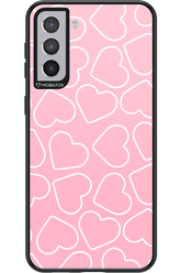 Line Heart Pink - Samsung Galaxy S21+