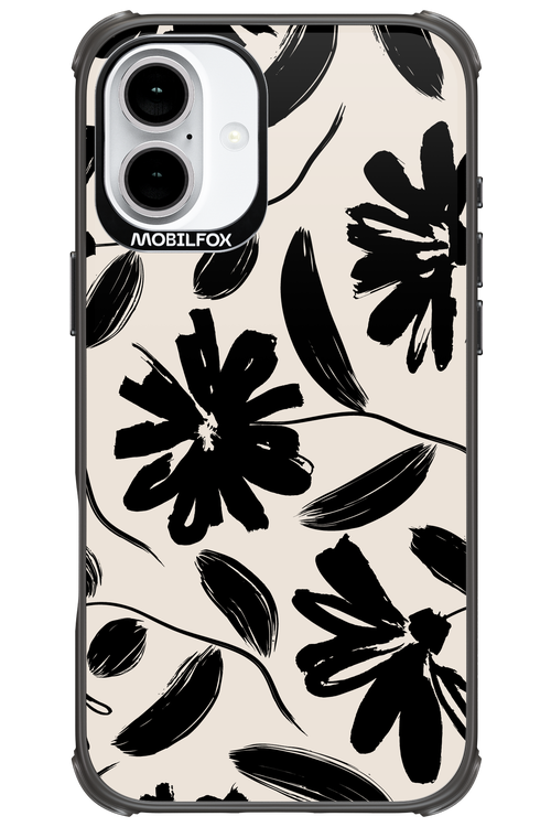 Monochrome Flowerss 2.0 - Apple iPhone 16 Plus