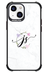 JS Monogram White - Apple iPhone 13 Mini