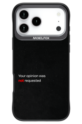Not Requested 2.0 - Apple iPhone 17 Pro Max