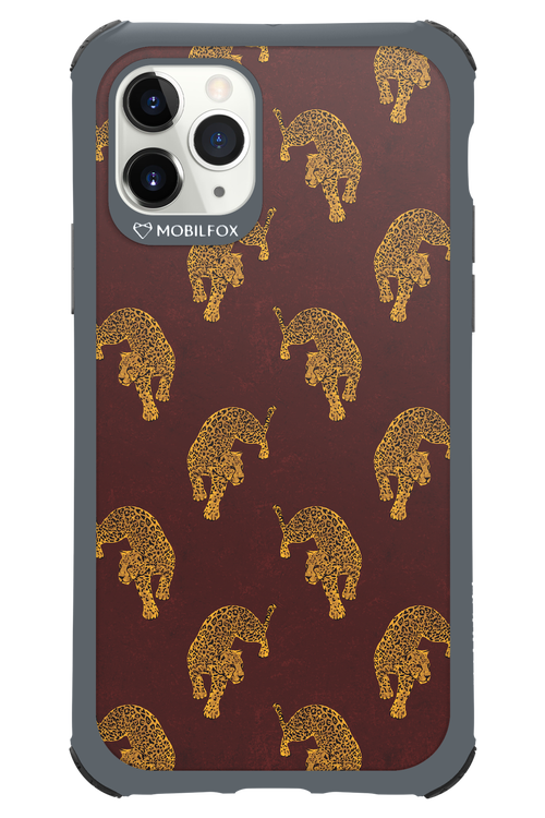 Burgundy Leopard Pattern - Apple iPhone 11 Pro