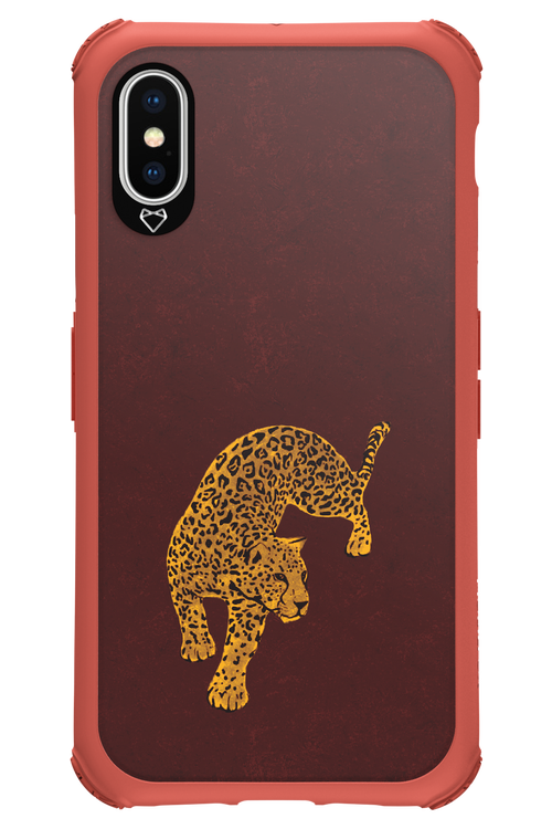 Burgundy Leopard - Apple iPhone XS