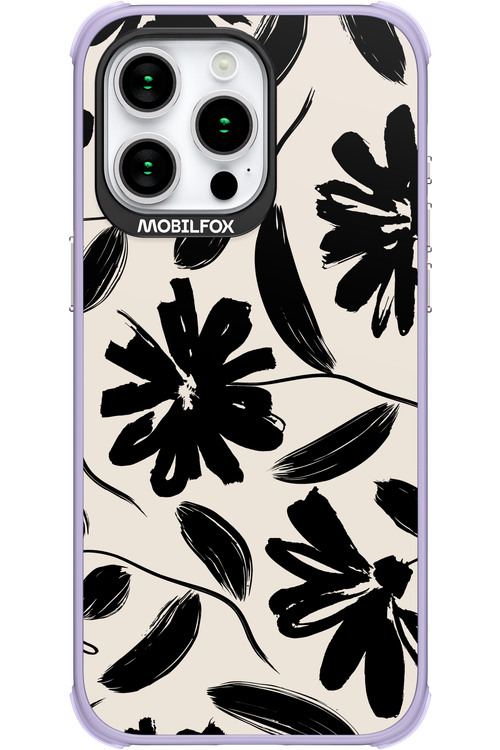 Monochrome Flowerss 2.0 - Apple iPhone 15 Pro Max