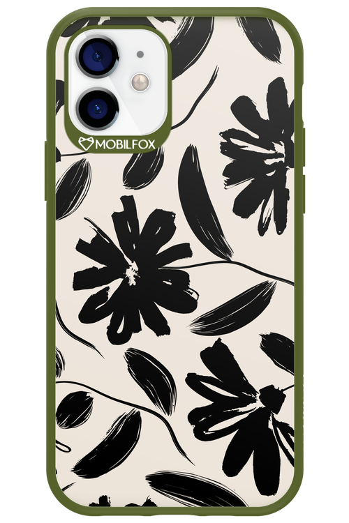 Monochrome Flowerss 2.0 - Apple iPhone 12