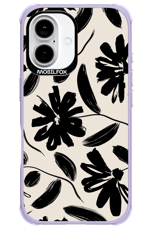 Monochrome Flowerss 2.0 - Apple iPhone 16
