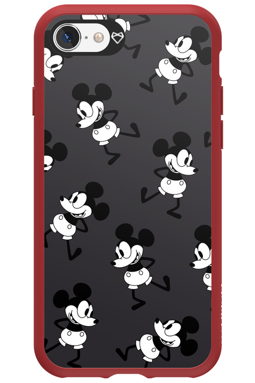 Iconic Mouse (antracite pattern) - Apple iPhone SE 2020