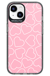 Line Heart Pink - Apple iPhone 14