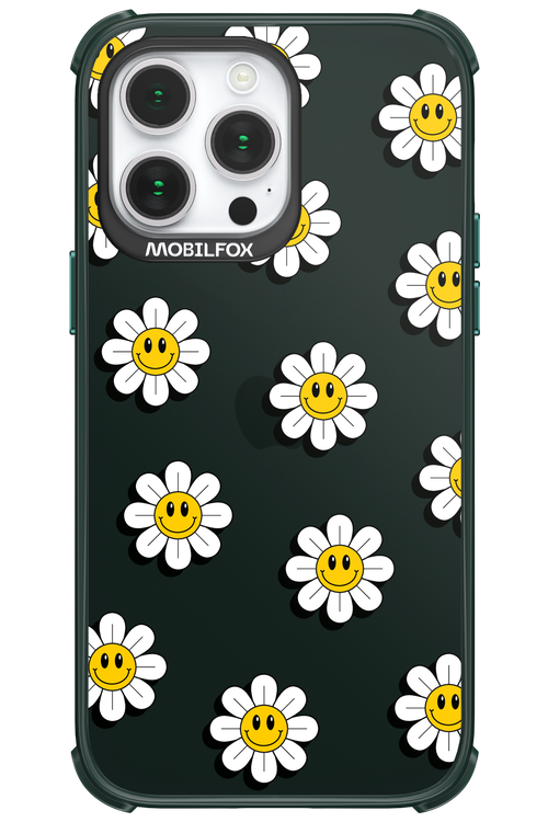 Smiley Flowers Transparent - Apple iPhone 14 Pro Max