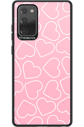 Line Heart Pink - Samsung Galaxy Note 20