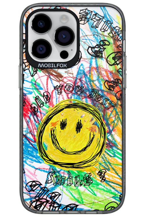 Crayon Smiley Colorful - Apple iPhone 14 Pro Max