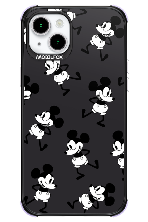 Iconic Mouse (antracite pattern) - Apple iPhone 15 Plus