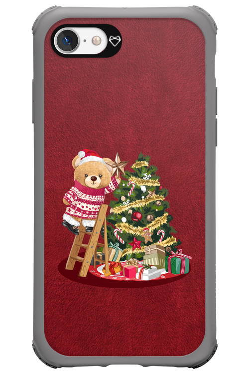 Christmas Bear (Burgundy) - Apple iPhone 7