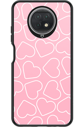 Line Heart Pink - Xiaomi Redmi Note 9T 5G