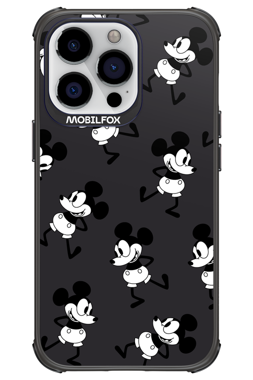 Iconic Mouse (antracite pattern) - Apple iPhone 13 Pro