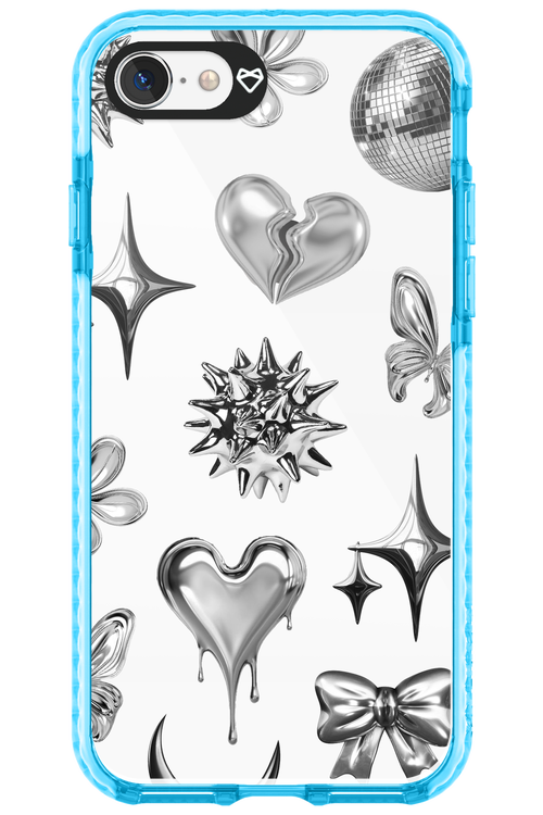 Silver Zone Transparent - Apple iPhone 8