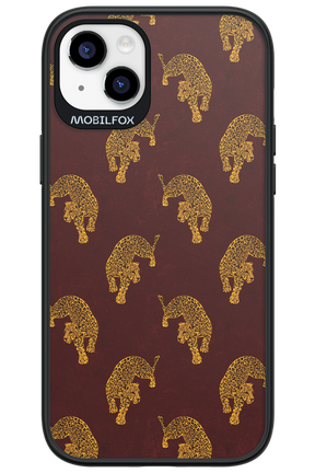 Burgundy Leopard Pattern - Apple iPhone 14 Plus