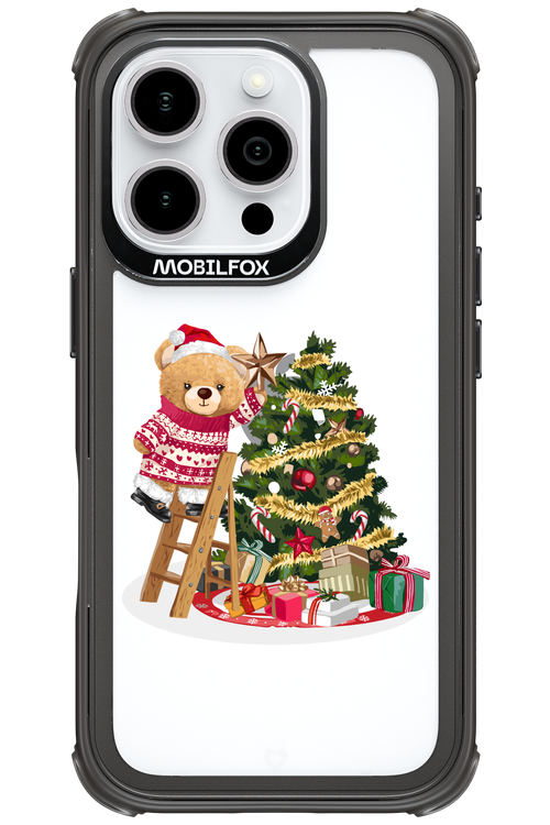 Christmas Bear (Transparent) - Apple iPhone 16 Pro