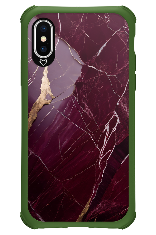 Burgundy Marble 2.0 - Apple iPhone X