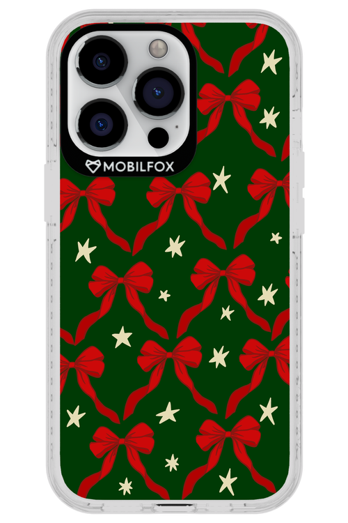 Bow & Stars (Green) - Apple iPhone 13 Pro
