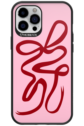 Burgundy Bow - Apple iPhone 12 Pro Max