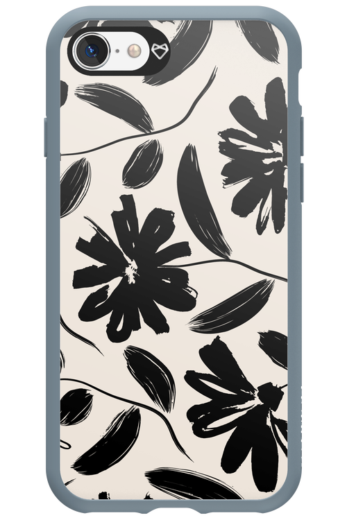 Monochrome Flowerss 2.0 - Apple iPhone SE 2020