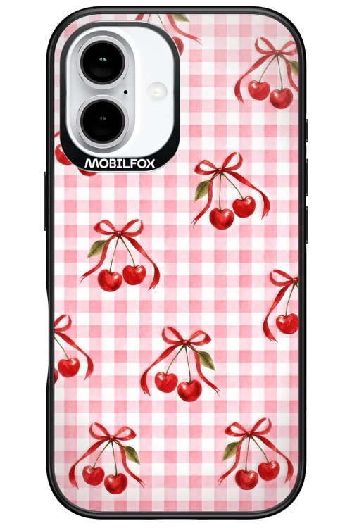 Pink Cherry Checked 2.0 - Apple iPhone 16