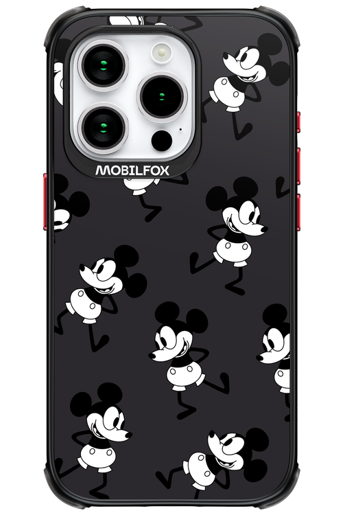 Iconic Mouse (antracite pattern) - Apple iPhone 15 Pro
