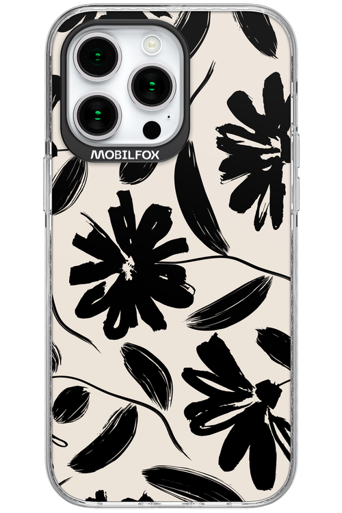 Monochrome Flowerss 2.0 - Apple iPhone 15 Pro Max