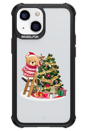 Christmas Bear (Transparent) - Apple iPhone 13 Mini