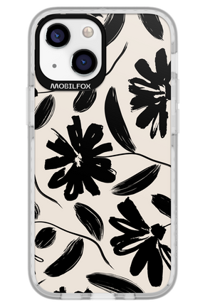 Monochrome Flowerss 2.0 - Apple iPhone 13 Mini