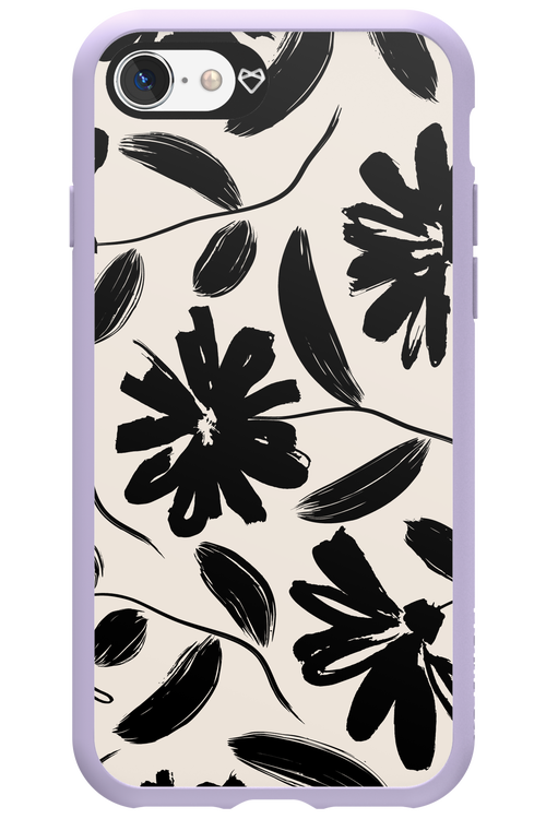 Monochrome Flowerss 2.0 - Apple iPhone SE 2020