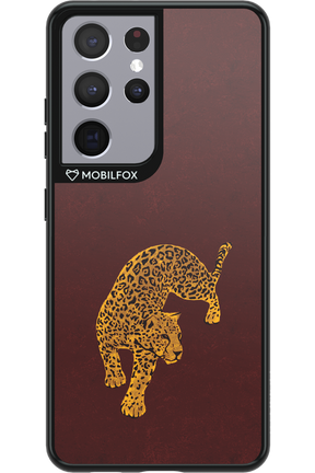 Burgundy Leopard - Samsung Galaxy S21 Ultra