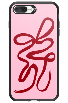 Burgundy Bow - Apple iPhone 7 Plus