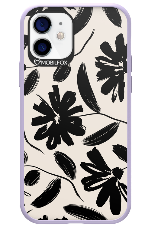 Monochrome Flowerss 2.0 - Apple iPhone 12
