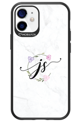 JS Monogram White - Apple iPhone 12 Mini