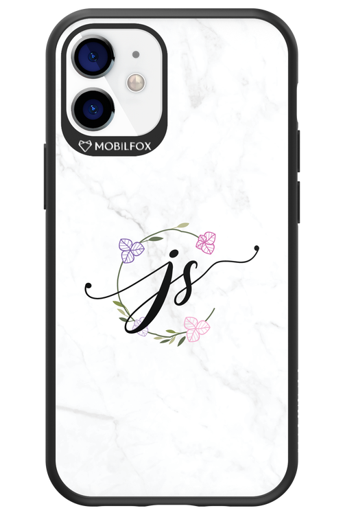 JS Monogram White - Apple iPhone 12 Mini