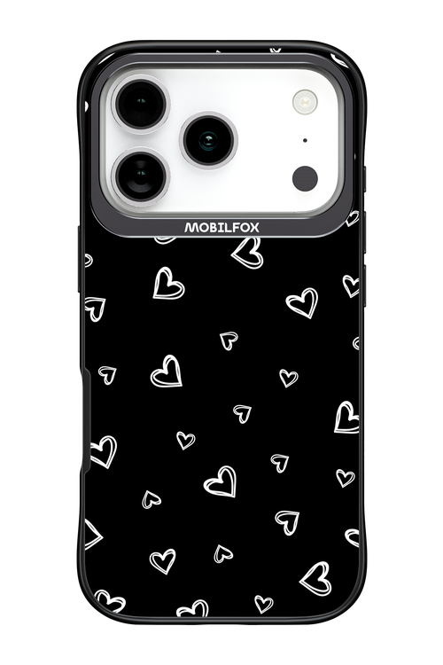 Monochrome Hearts 2.0 - Apple iPhone 17 Pro