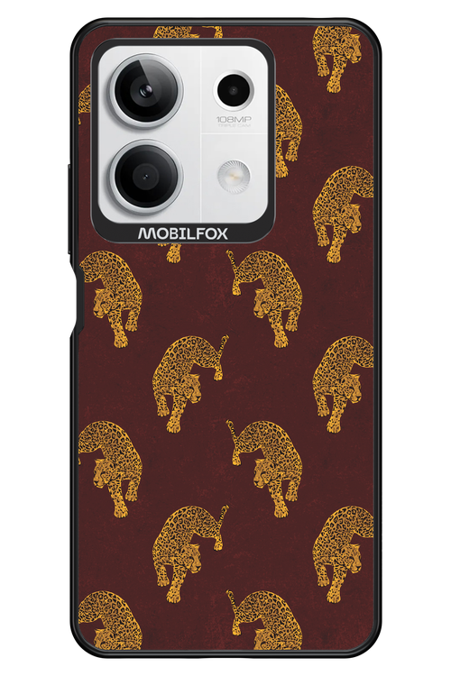 Burgundy Leopard Pattern - Xiaomi Redmi Note 13 5G