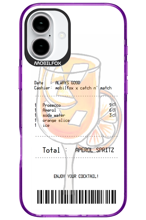 aperol spritz cocktail - Apple iPhone 16 Plus