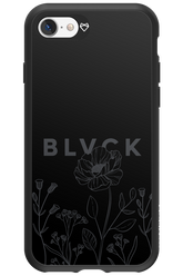 Black Flowers - Apple iPhone 7