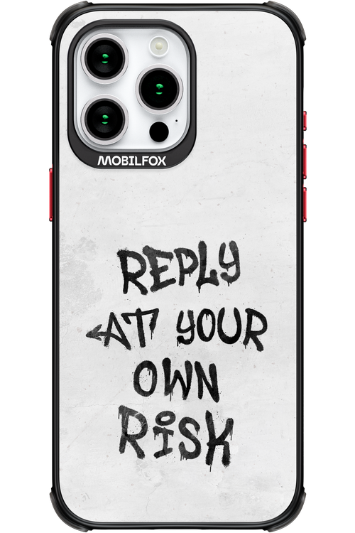 At Your Own Risk 2.0 - Apple iPhone 15 Pro Max