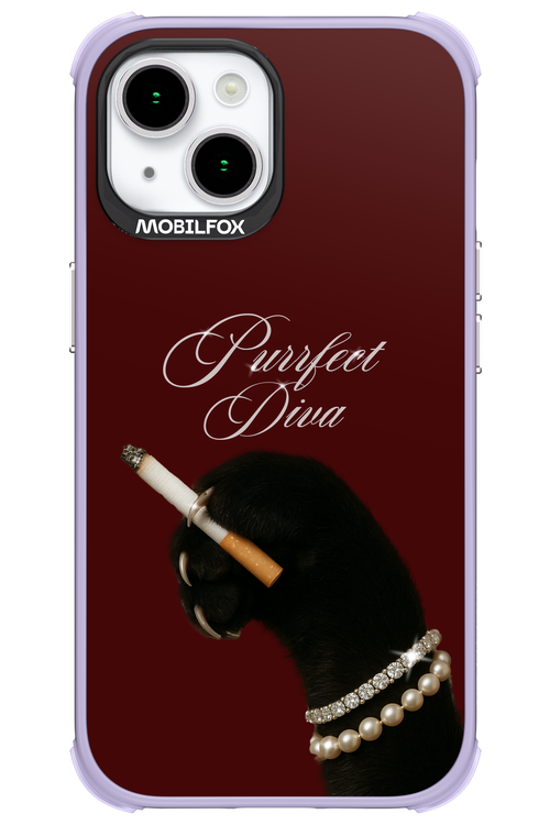 Purrfect Diva - Apple iPhone 15