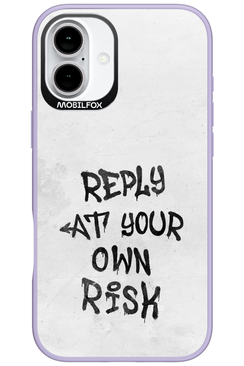 At Your Own Risk 2.0 - Apple iPhone 16 Plus